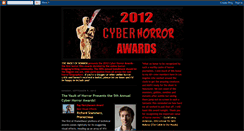 Desktop Screenshot of cyberhorrorawards.blogspot.com