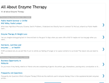 Tablet Screenshot of allaboutenzymetherapy.blogspot.com