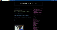 Desktop Screenshot of ali-land.blogspot.com
