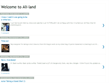 Tablet Screenshot of ali-land.blogspot.com
