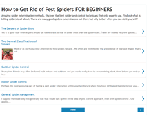 Tablet Screenshot of howtogetridofspiders.blogspot.com