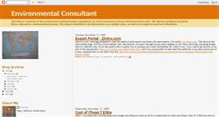 Desktop Screenshot of environmentalconsultant.blogspot.com