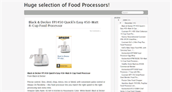 Desktop Screenshot of food-processors-blog.blogspot.com