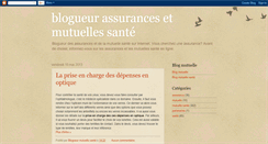 Desktop Screenshot of blogueur-assurances-mutuelles.blogspot.com