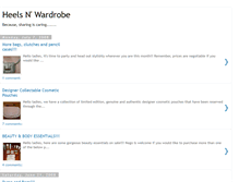 Tablet Screenshot of heelsnwardrobe.blogspot.com