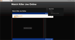 Desktop Screenshot of killerjoefullmovie.blogspot.com