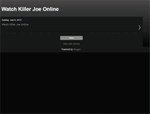 Tablet Screenshot of killerjoefullmovie.blogspot.com