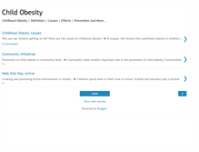 Tablet Screenshot of childobesityinfo.blogspot.com