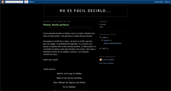 Desktop Screenshot of noesfacildecirlo.blogspot.com