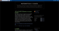 Desktop Screenshot of matematicas-zuazu.blogspot.com