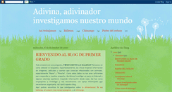 Desktop Screenshot of investigamosnuestromundo.blogspot.com