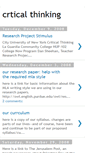 Mobile Screenshot of crticalthinking.blogspot.com