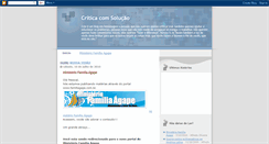 Desktop Screenshot of criticacomsolucao.blogspot.com