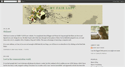 Desktop Screenshot of myfairlady04.blogspot.com