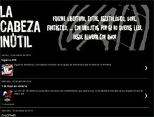 Tablet Screenshot of cabezainutil.blogspot.com