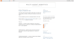 Desktop Screenshot of multiagentrobotics.blogspot.com