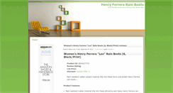 Desktop Screenshot of henryferrerarainboots.blogspot.com