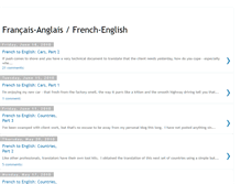 Tablet Screenshot of francais-anglais.blogspot.com