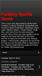 Mobile Screenshot of fantasysportsdroid.blogspot.com