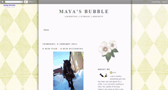 Desktop Screenshot of mayasbubble.blogspot.com