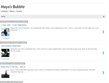 Tablet Screenshot of mayasbubble.blogspot.com