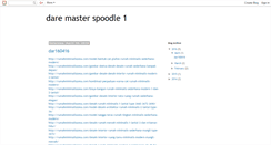 Desktop Screenshot of daremasterspoodle.blogspot.com