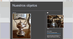 Desktop Screenshot of nuestrosobjetos.blogspot.com