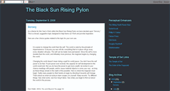 Desktop Screenshot of blacksunrisingpylon.blogspot.com