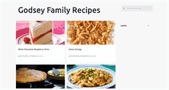 Desktop Screenshot of godseyfamilyrecipes.blogspot.com