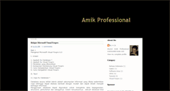 Desktop Screenshot of amik-professional.blogspot.com