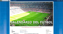 Desktop Screenshot of calendariodelfutbol.blogspot.com