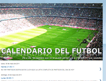 Tablet Screenshot of calendariodelfutbol.blogspot.com