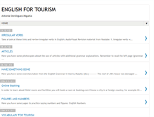 Tablet Screenshot of english-for-tourism.blogspot.com