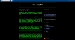 Desktop Screenshot of josiemckay.blogspot.com