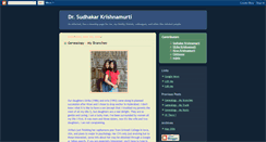 Desktop Screenshot of drsudhakarkrishnamurti.blogspot.com