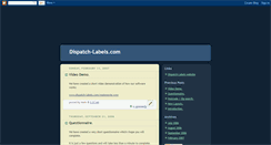 Desktop Screenshot of dispatchlabels.blogspot.com
