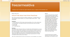 Desktop Screenshot of freezermealdiva.blogspot.com