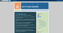 Desktop Screenshot of beinvisionpk.blogspot.com