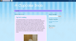 Desktop Screenshot of acupcakesnob.blogspot.com