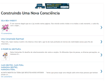 Tablet Screenshot of construindoumanovaconsciencia.blogspot.com