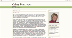 Desktop Screenshot of crissybontrager.blogspot.com