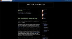 Desktop Screenshot of hockeyinfinland.blogspot.com