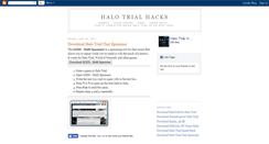 Desktop Screenshot of halotrialhacks.blogspot.com