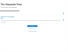 Tablet Screenshot of aliquandopress.blogspot.com