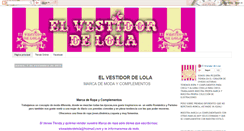 Desktop Screenshot of elvestidordelola.blogspot.com