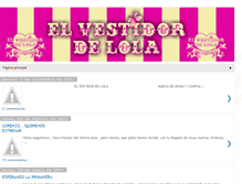 Tablet Screenshot of elvestidordelola.blogspot.com