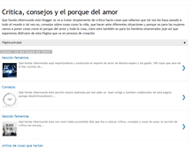 Tablet Screenshot of criticaconsejosyelporquedelamor.blogspot.com