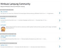 Tablet Screenshot of komunitasnimbuzzlampungdownload.blogspot.com