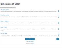 Tablet Screenshot of dimensionsofcolor.blogspot.com