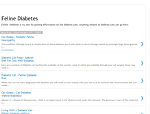 Tablet Screenshot of feline-diabetes.blogspot.com